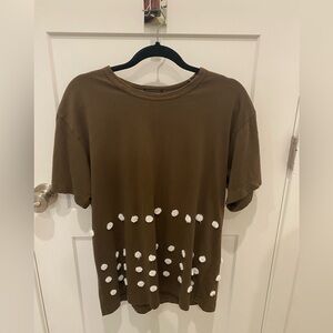 Comme des Garcons 
Tree of Youth Pom Pom T-shirt
Olive green, Large Good cond.